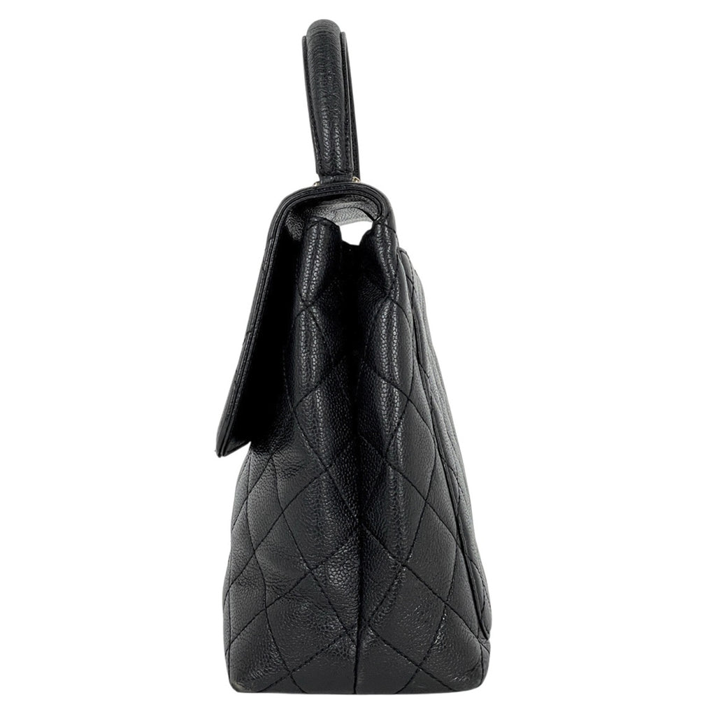 シャネル ココマーク ハンドバッグ マトラッセ ハンドバッグ キャビアスキン ブラック レディース 【中古】brbag