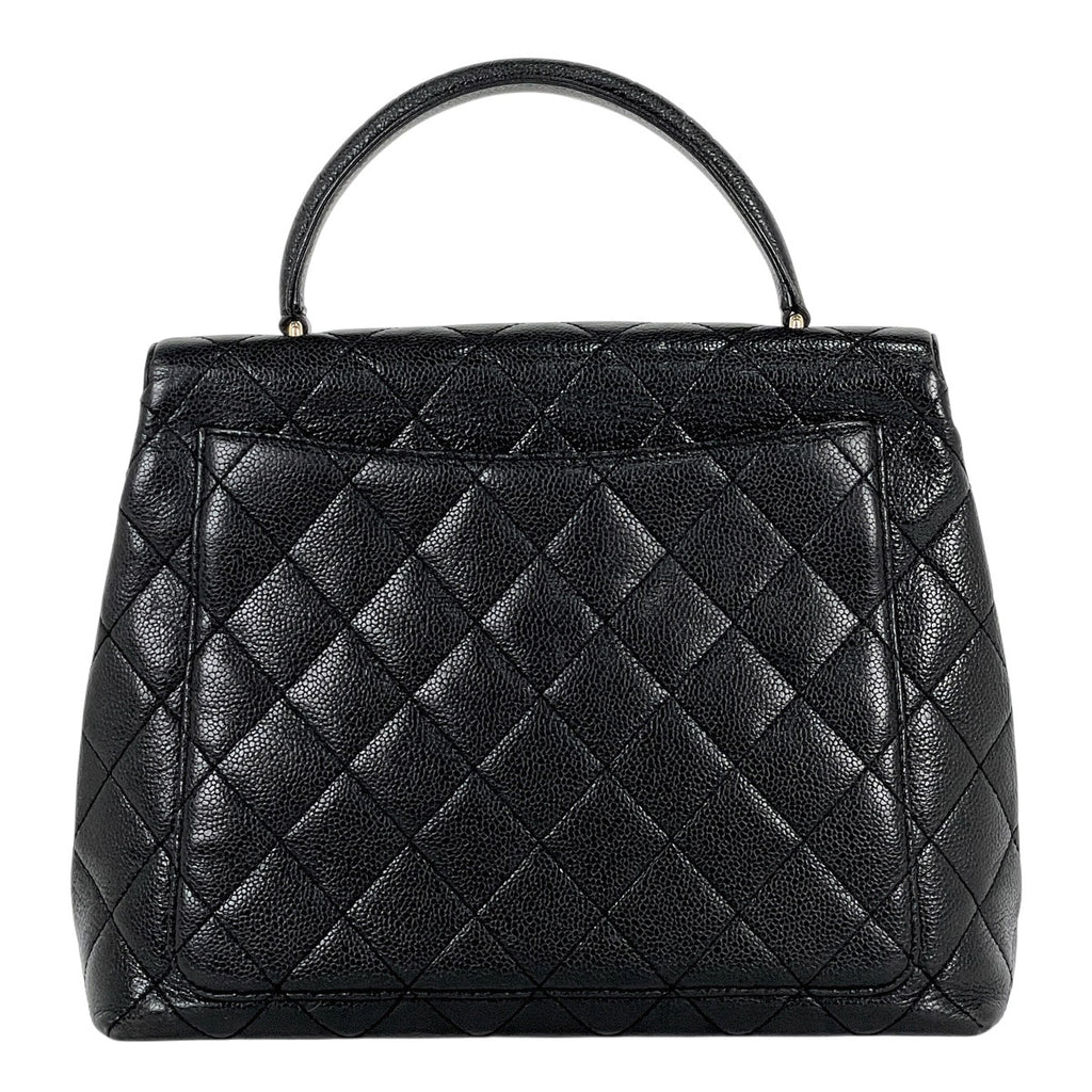 シャネル ココマーク ハンドバッグ マトラッセ ハンドバッグ キャビアスキン ブラック レディース 【中古】brbag