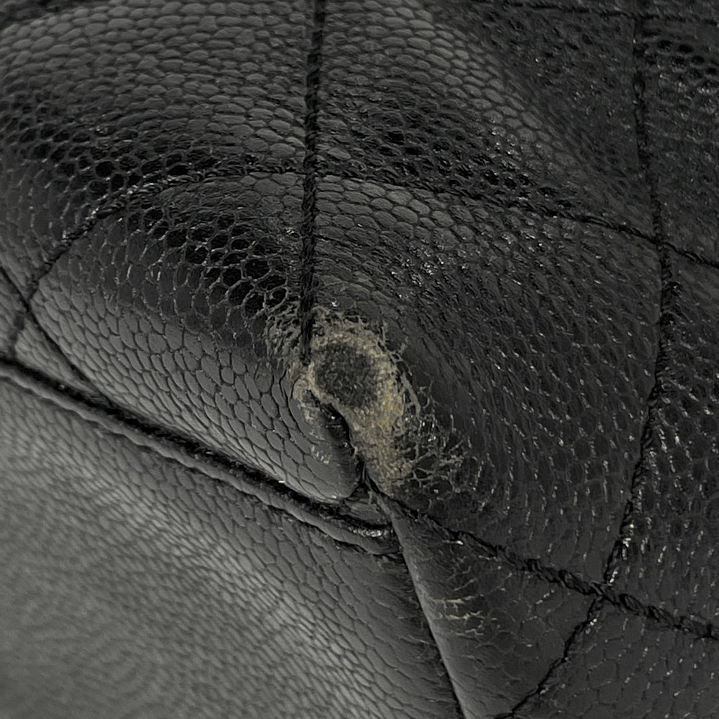 シャネル ココマーク ハンドバッグ マトラッセ ハンドバッグ キャビアスキン ブラック レディース 【中古】brbag