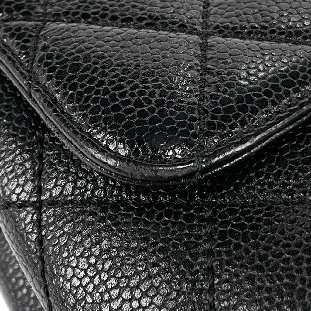 シャネル ココマーク ハンドバッグ マトラッセ ハンドバッグ キャビアスキン ブラック レディース 【中古】brbag