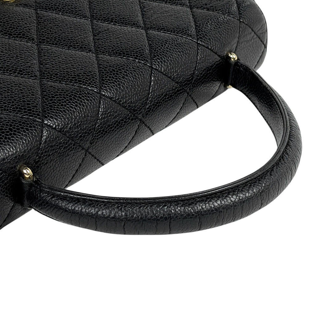 シャネル ココマーク ハンドバッグ マトラッセ ハンドバッグ キャビアスキン ブラック レディース 【中古】brbag