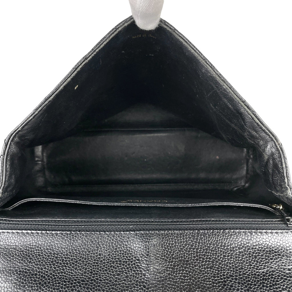 シャネル ココマーク ハンドバッグ マトラッセ ハンドバッグ キャビアスキン ブラック レディース 【中古】brbag