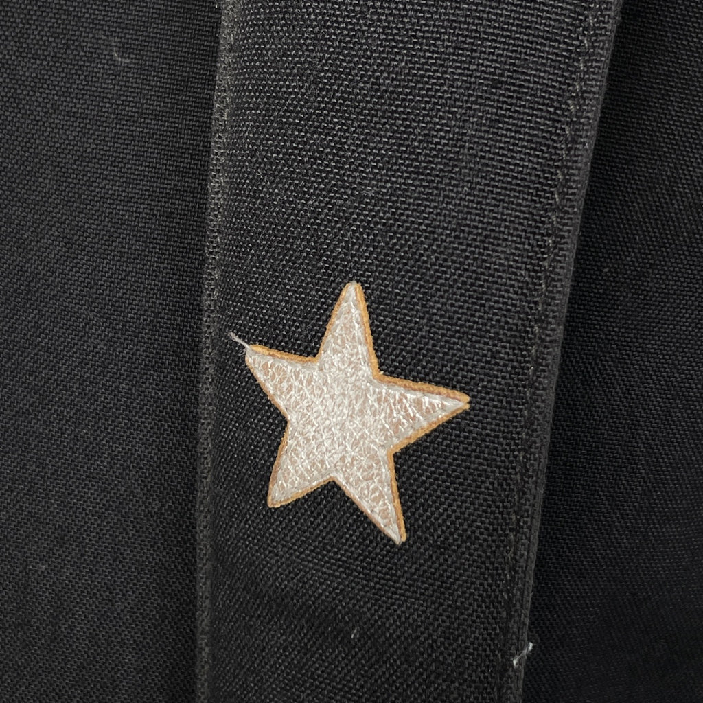 サンローランパリ ロゴ リュックサック 星 スター バックパック デイパック リュック キャンバス ブラック レディース 【中古】brbag