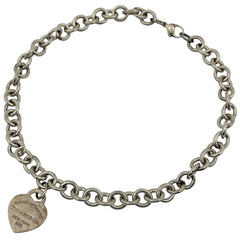 ティファニー リターン トゥ ティファニー ハートタグ ネックレス チェーン ネックレス シルバー925 シルバー レディース ブランドアクセサリー 【中古】bracc