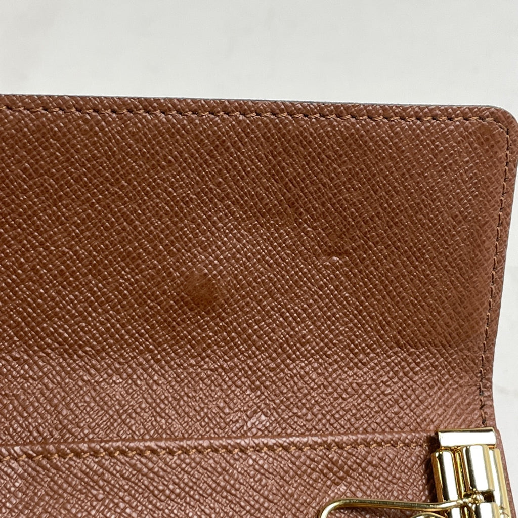 ルイ・ヴィトン ミュルティクレ 4 鍵入れ キーフック キーホルダー キーケース モノグラム ブラウン M69517 レディース 【中古】brbag