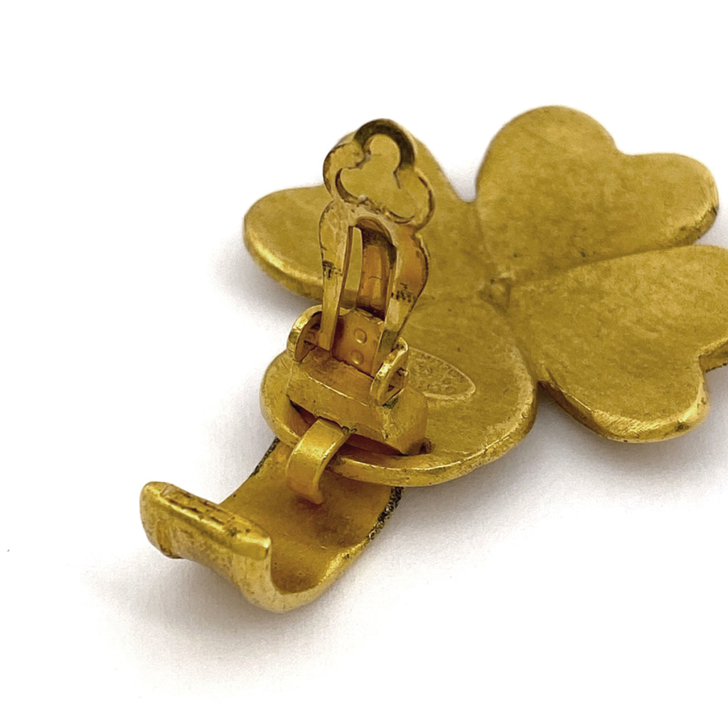 シャネル ココマーク スイング イヤリング クローバーモチーフ イヤリング GP ゴールド レディース 【中古】bracc