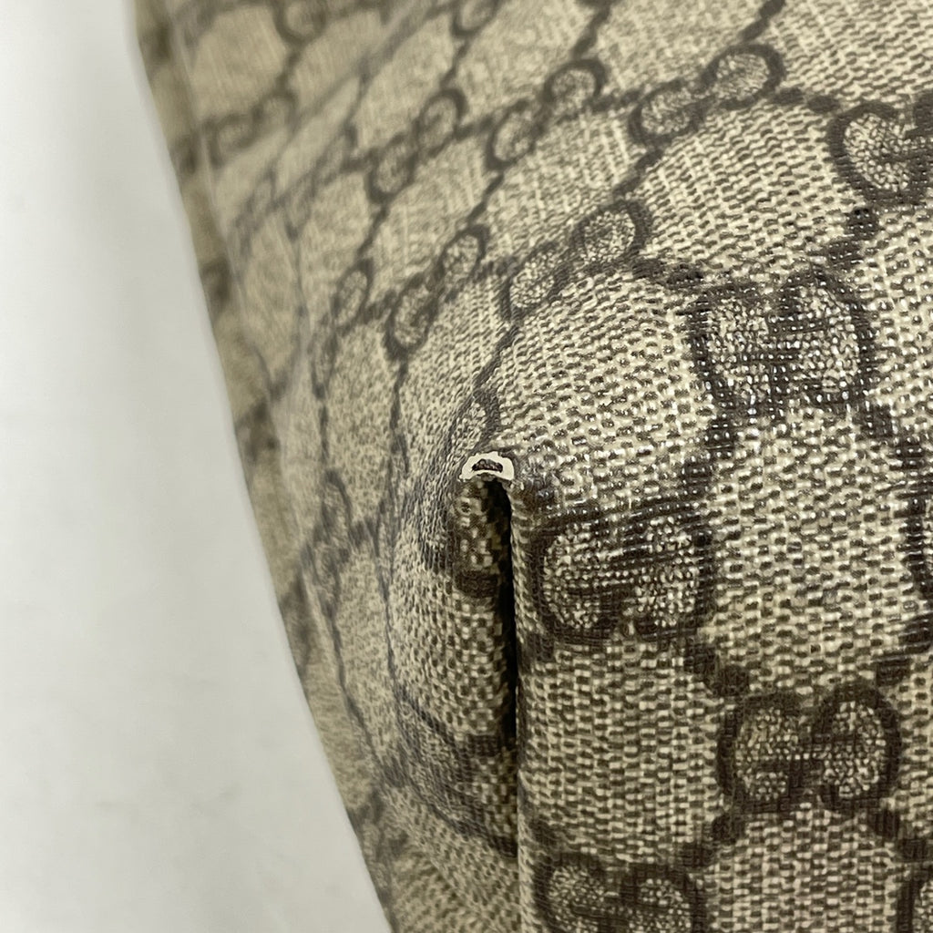 グッチ GG柄 トートバッグ ショルダーバッグ トートバッグ コーティングキャンバス ベージュ ホワイト 211137 レディース 【中古】brbag