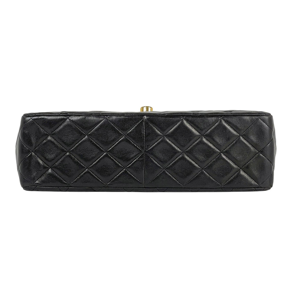 シャネル デカ マトラッセ シングルフラップ チェーン ショルダーバッグ ココマーク ショルダーバッグ レザー ブラック レディース 【中古】brbag