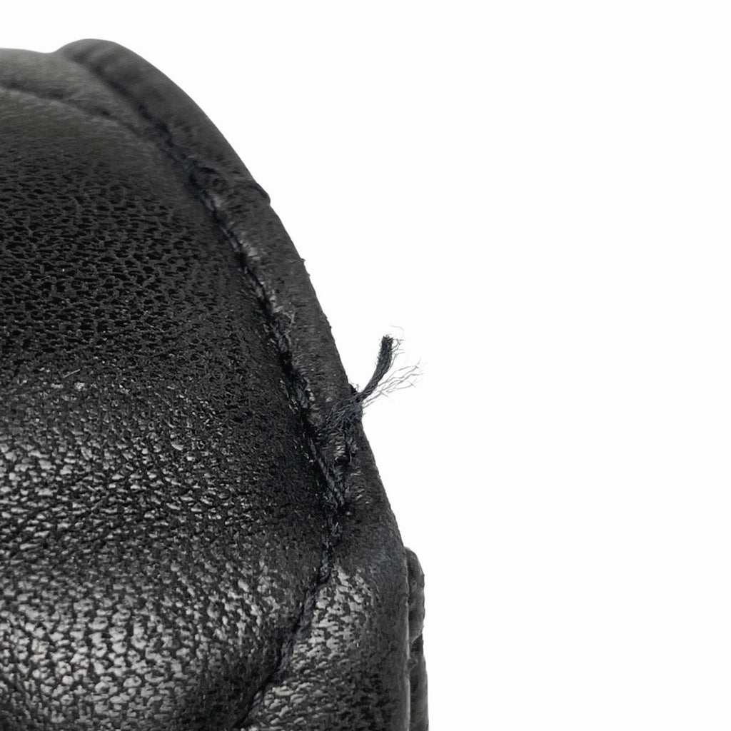 シャネル デカ マトラッセ シングルフラップ チェーン ショルダーバッグ ココマーク ショルダーバッグ レザー ブラック レディース 【中古】brbag