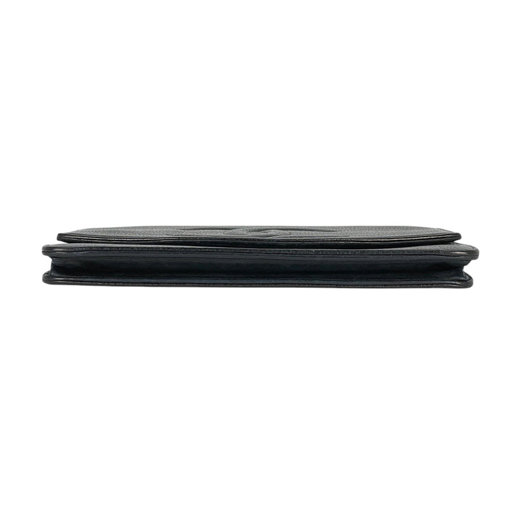 シャネル ココマーク チェーン ウォレット 財布 ショルダーバッグ キャビアスキン ブラック レディース 【中古】brbag