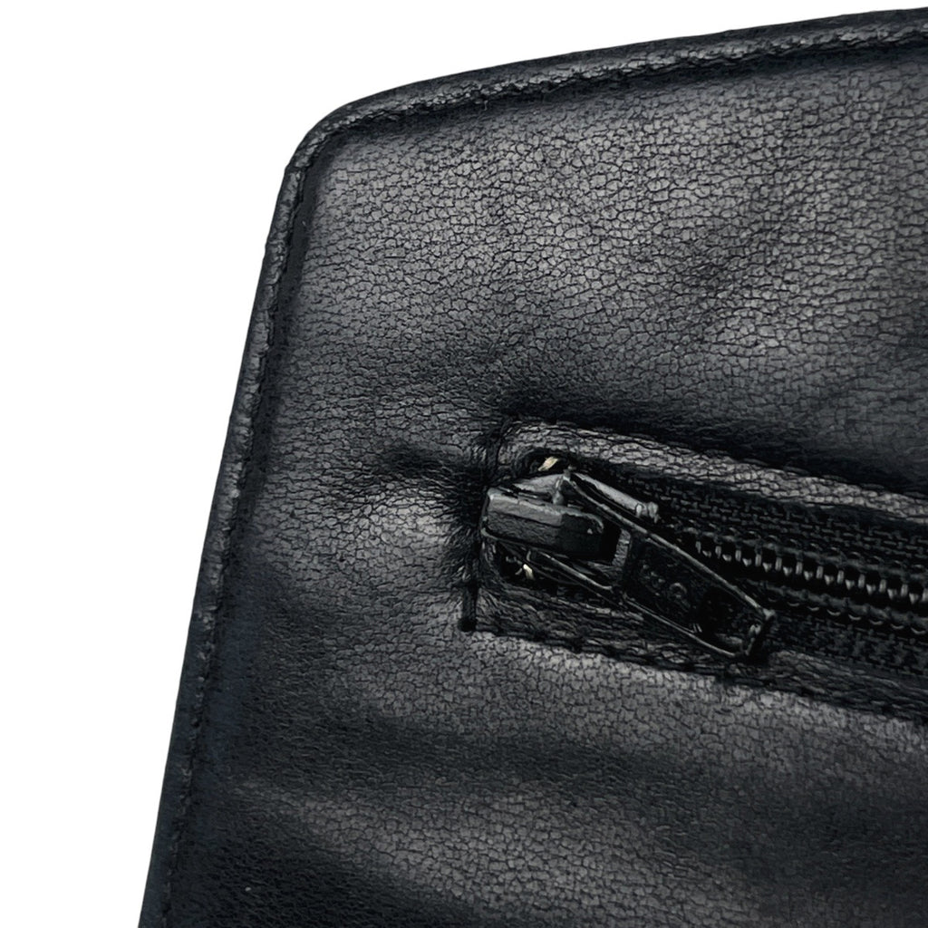 シャネル ココマーク チェーン ウォレット 財布 ショルダーバッグ キャビアスキン ブラック レディース 【中古】brbag