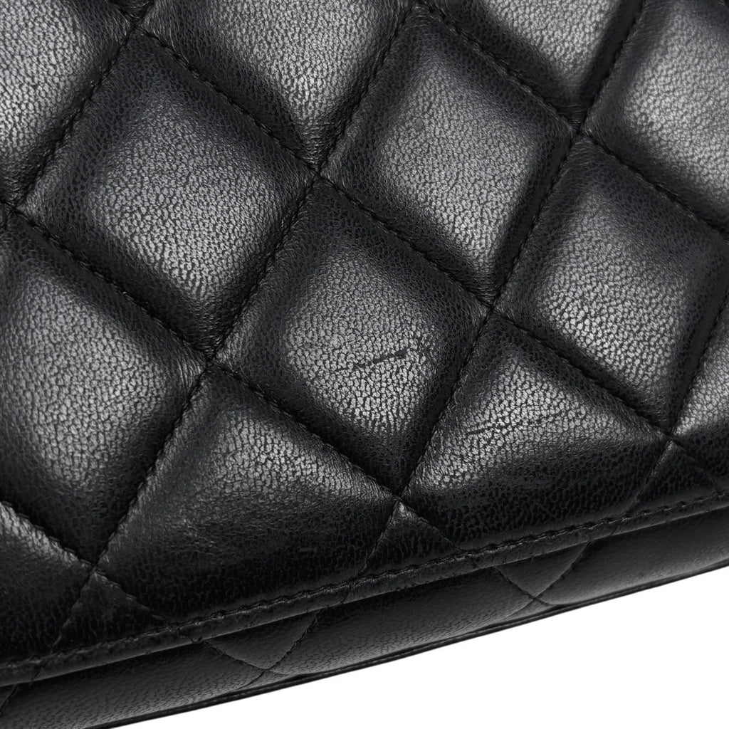 シャネル ココマーク ショルダーバッグ マトラッセ ショルダーバッグ レザー ブラック レディース 【中古】brbag