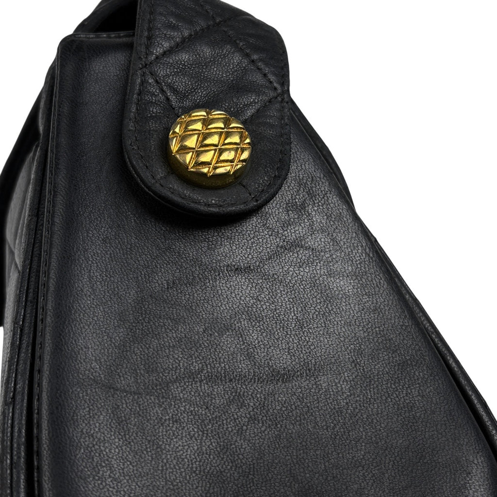 シャネル ココマーク ショルダーバッグ マトラッセ ショルダーバッグ レザー ブラック レディース 【中古】brbag