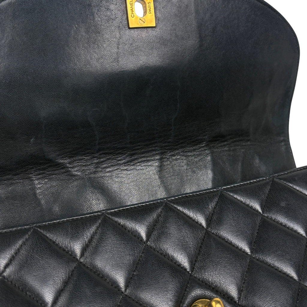 シャネル ココマーク ショルダーバッグ マトラッセ ショルダーバッグ レザー ブラック レディース 【中古】brbag