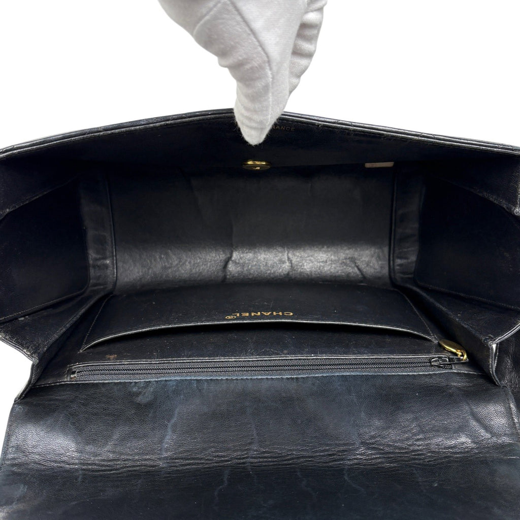 シャネル ココマーク ショルダーバッグ マトラッセ ショルダーバッグ レザー ブラック レディース 【中古】brbag