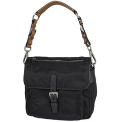 プラダ ロゴプレート ショルダーバッグ ワンショルダー ショルダーバッグ ナイロン ネロ(ブラック) BR2156 レディース 【中古】brbag