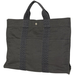 エルメス エールライン トート MM ハンドバッグ トートバッグ ナイロンキャンバス グレー レディース 【中古】brbag