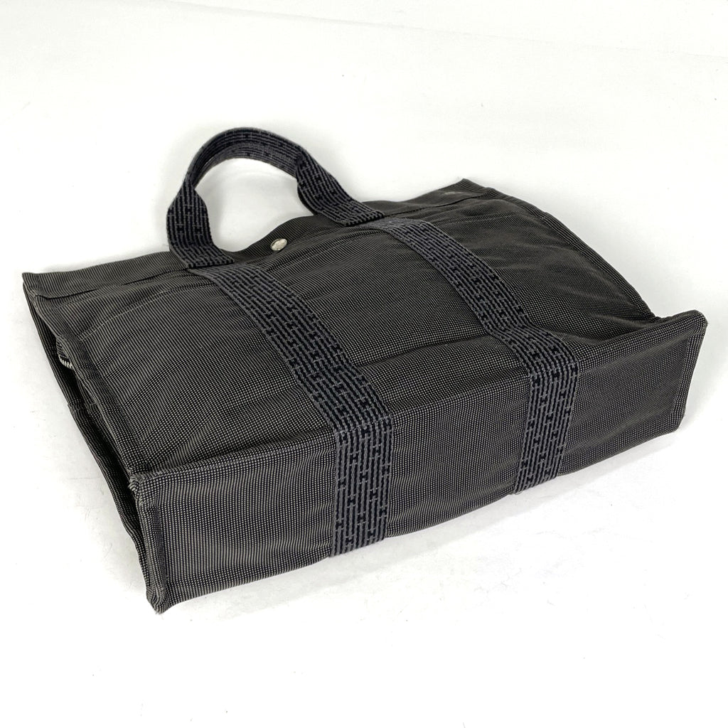 エルメス エールライン トート MM ハンドバッグ トートバッグ ナイロンキャンバス グレー レディース 【中古】brbag
