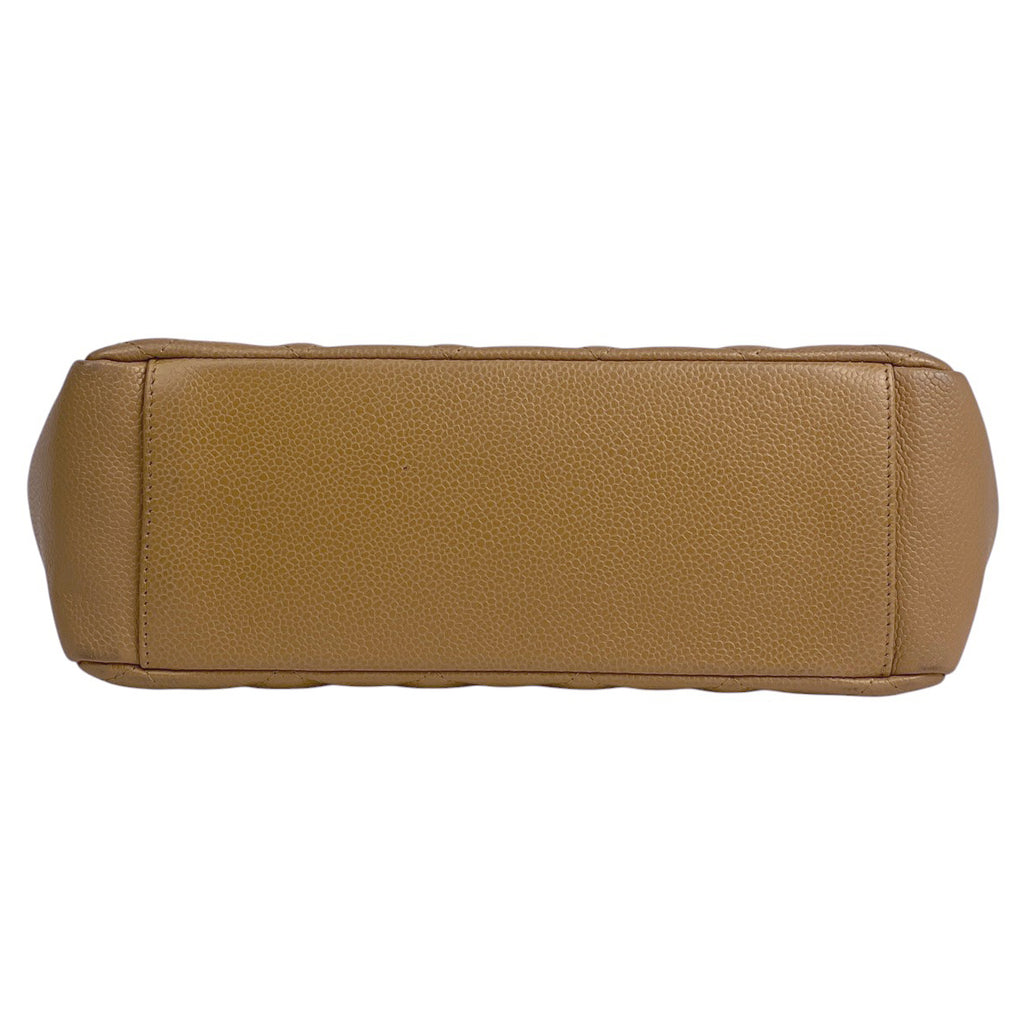 シャネル ココマーク チェーン トートバッグ ショルダーバッグ マトラッセ PST トートバッグ キャビアスキン ベージュ レディース 【中古】brbag