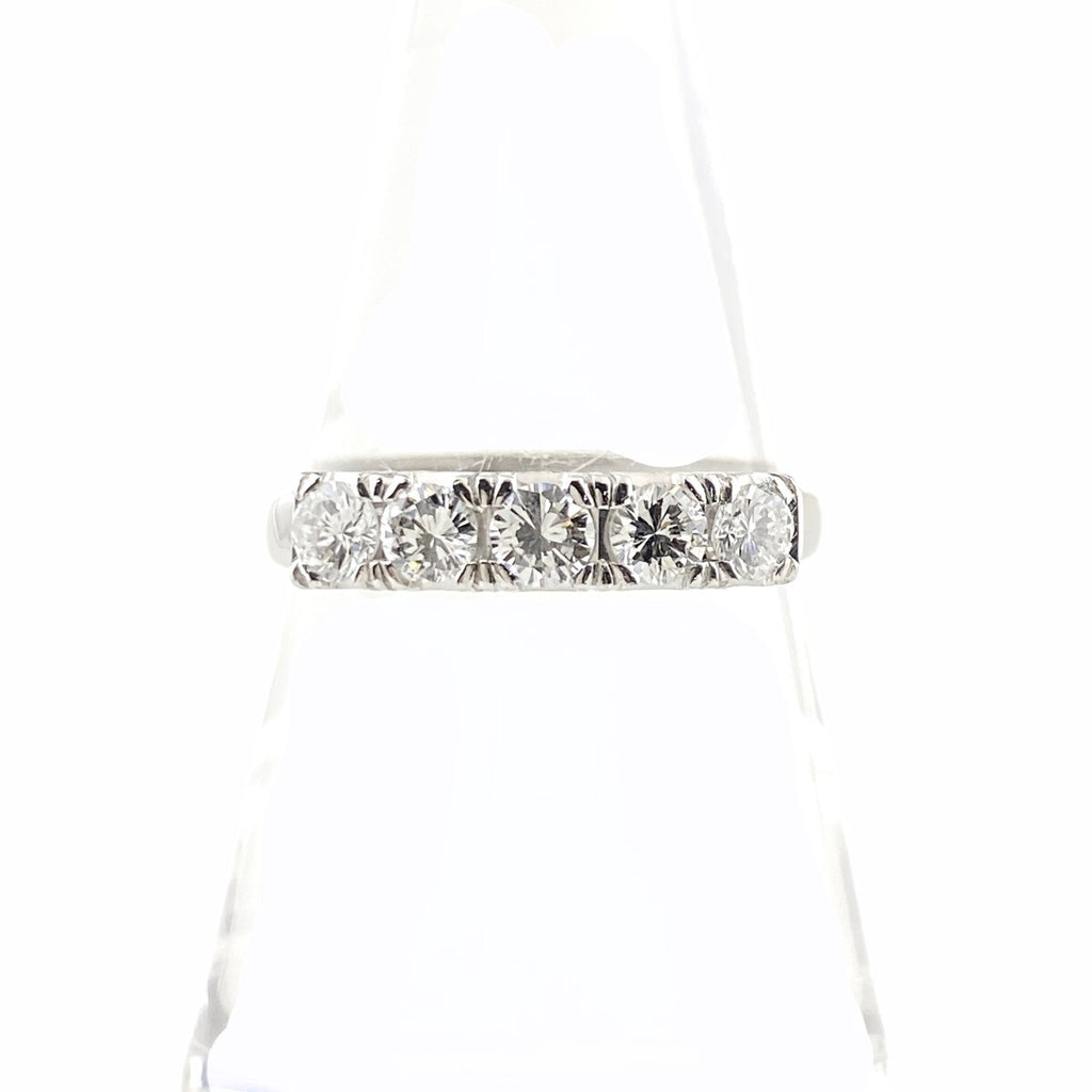 メレダイヤ デザインリング プラチナ 指輪 リング 15号 Pt850 ダイヤモンド レディース 【中古】nbjwl