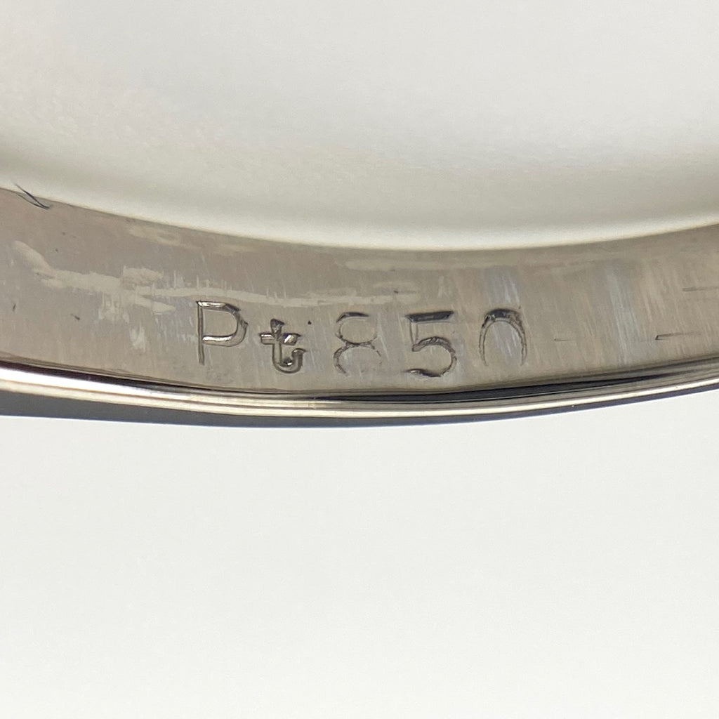 メレダイヤ デザインリング プラチナ 指輪 リング 15号 Pt850 ダイヤモンド レディース 【中古】nbjwl
