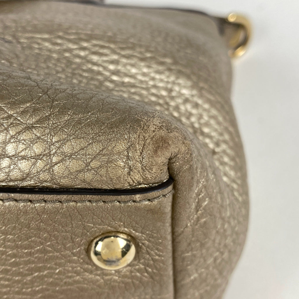 グッチ ソーホー ハンドバッグ 2WAY ショルダーバッグ フリンジ ハンドバッグ レザー ゴールド 308362 レディース 【中古】brbag