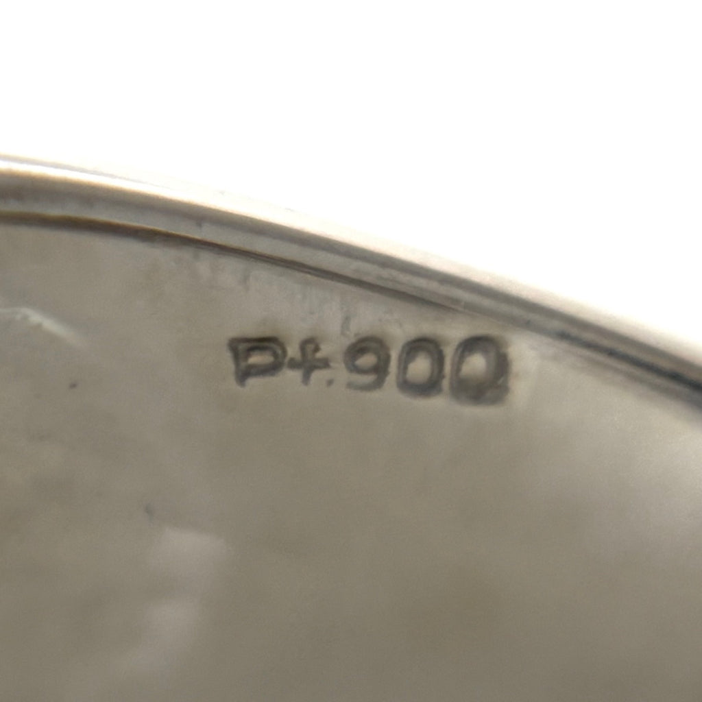 メレダイヤ デザインリング プラチナ 指輪 リング 19号 Pt900 ダイヤモンド メンズ 【中古】nbjwl