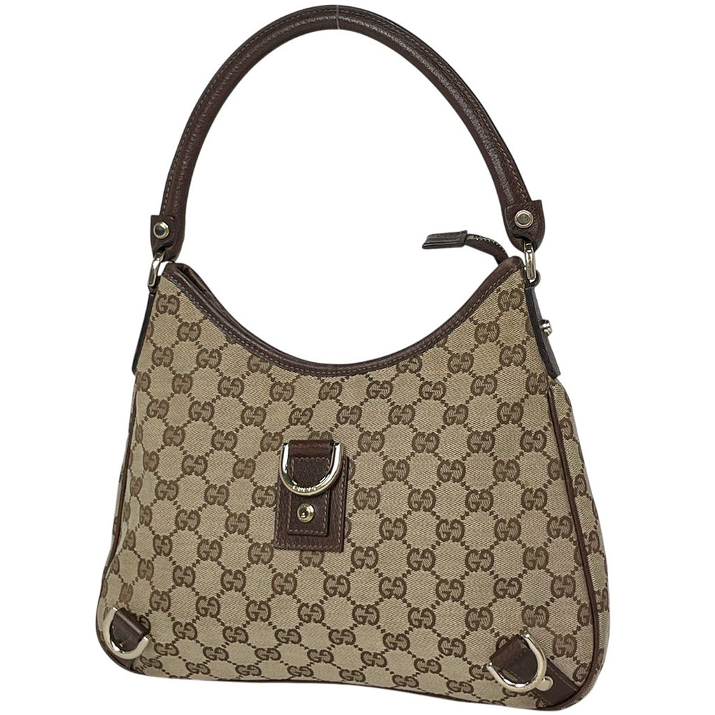 グッチ GG柄 ショルダーバッグ アビー ワンショルダー ハンドバッグ ショルダーバッグ GGキャンバス ブラウン 130738 レディース 【中古】brbag