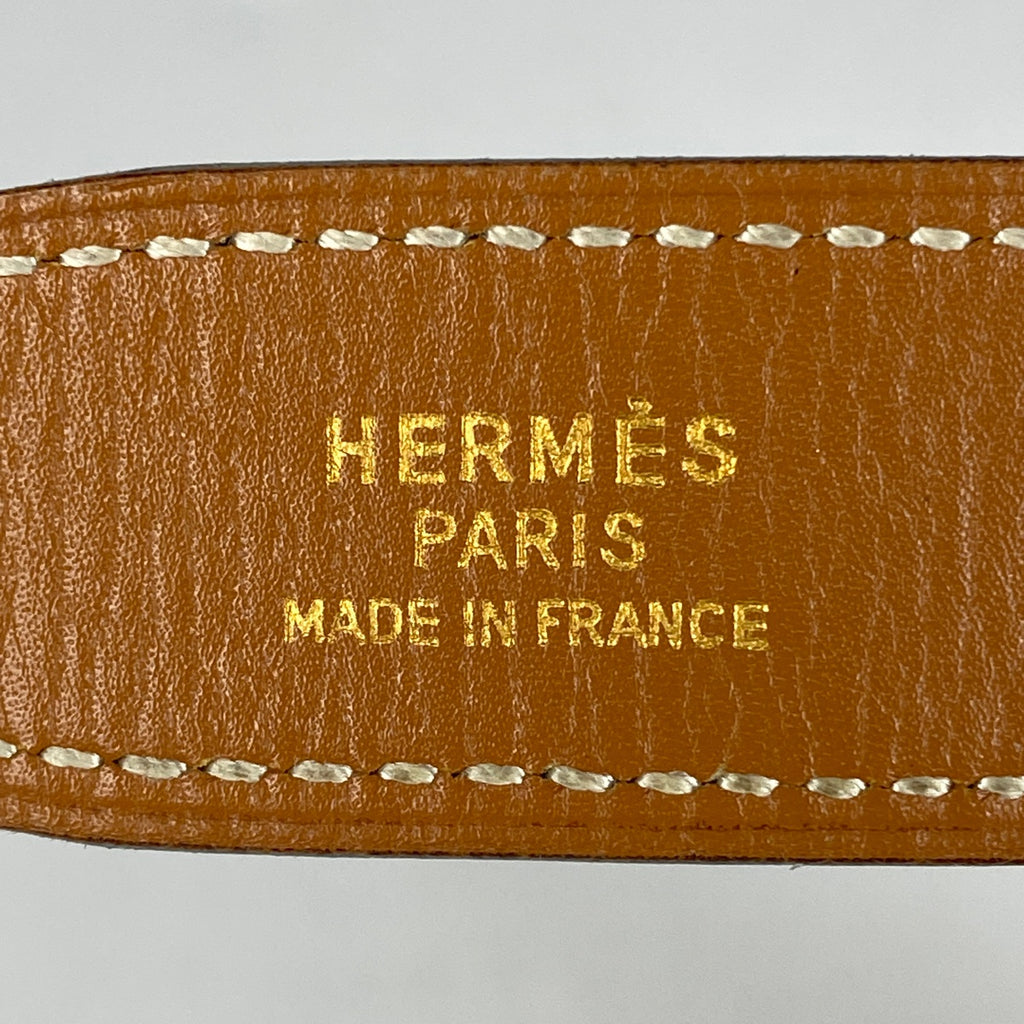 エルメス コンスタンス リバーシブル Hベルト ○N刻印 ベルト レザー ブラック ブラウン レディース 【中古】brbag