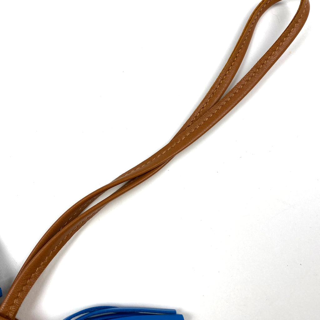 エルメス ロデオ PM ストラップ バッグチャーム レザー ブラウン ブルー レッド レディース 【中古】brbag