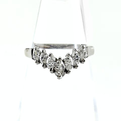 メレダイヤ デザインリング プラチナ 指輪 リング 11号 Pt900 ダイヤモンド レディース ノンブランドジュエリー 【中古】nbjwl