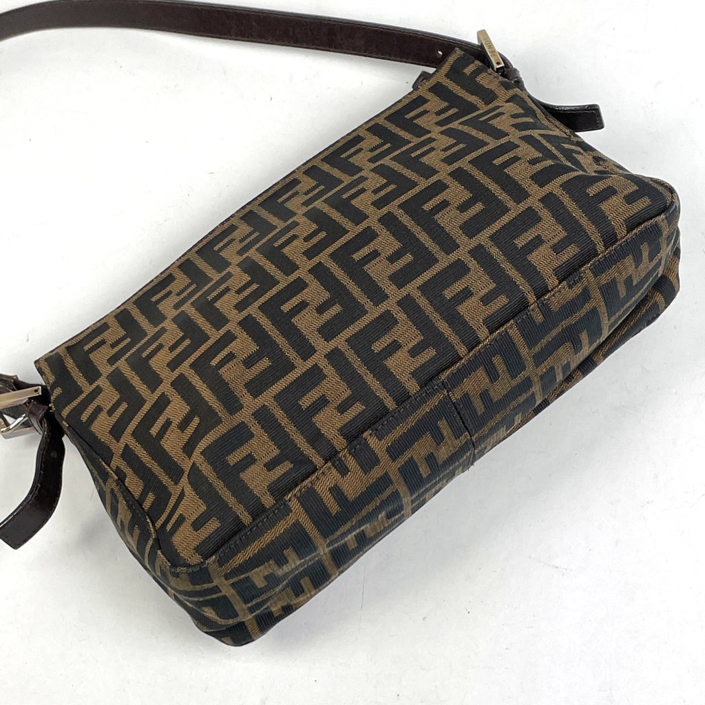 フェンディ ズッカ柄 ショルダーバッグ マンマバゲット ワンショルダー ショルダーバッグ キャンバス ブラウン レディース 【中古】brbag