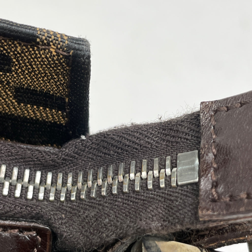 フェンディ ズッカ柄 ショルダーバッグ マンマバゲット ワンショルダー ショルダーバッグ キャンバス ブラウン レディース 【中古】brbag