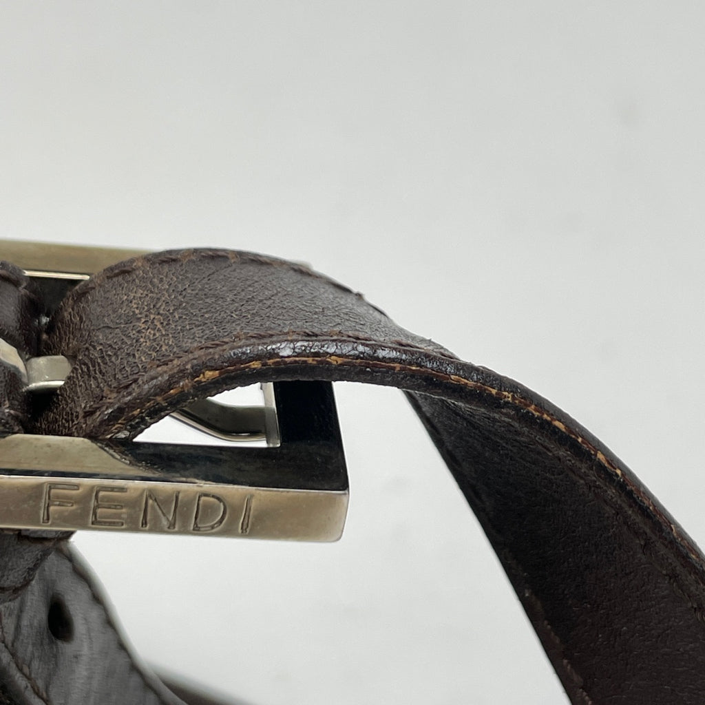 フェンディ ズッカ柄 ショルダーバッグ マンマバゲット ワンショルダー ショルダーバッグ キャンバス ブラウン レディース 【中古】brbag