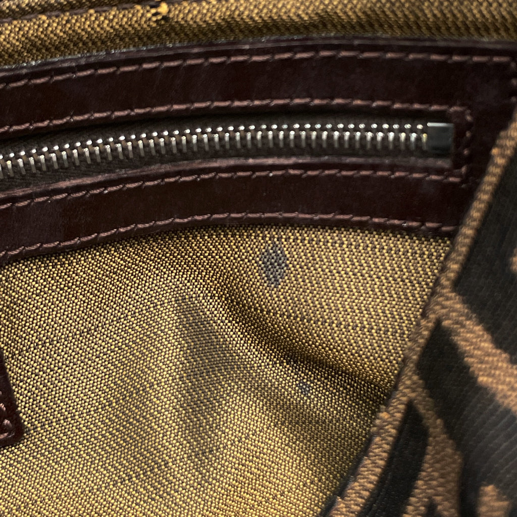 フェンディ ズッカ柄 ショルダーバッグ マンマバゲット ワンショルダー ショルダーバッグ キャンバス ブラウン レディース 【中古】brbag