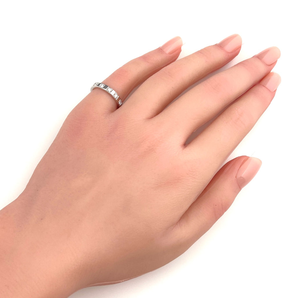 ブルガリ マリー ミー リング プラチナ 指輪 メレダイヤ リング 8号 Pt950 ダイヤモンド レディース 【中古】brjwl