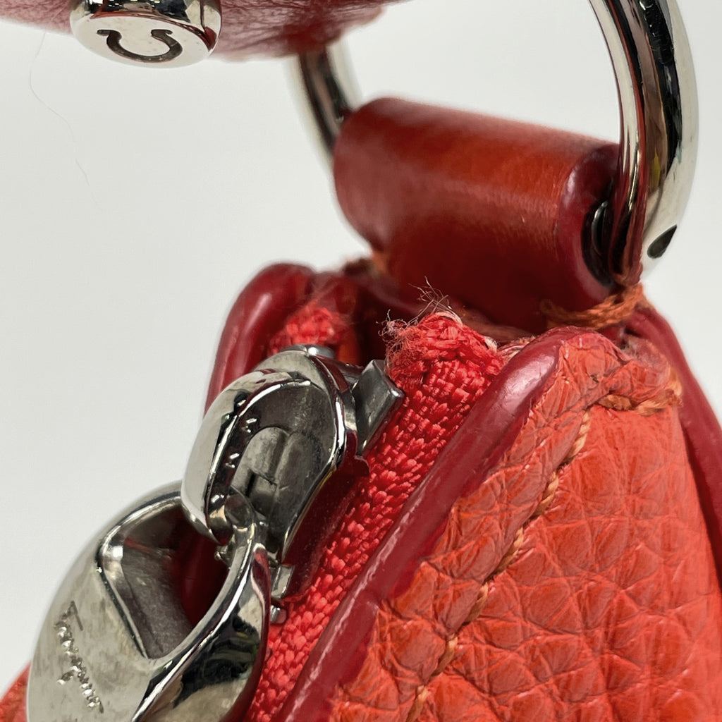 サルヴァトーレフェラガモ ガンチーニ ショルダーバッグ ワンショルダー ショルダーバッグ レザー レッド レディース 【中古】brbag