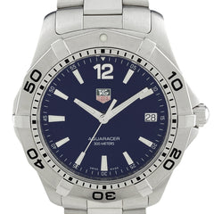 タグホイヤー アクアレーサー WAF1113 腕時計 SS クォーツ ネイビー メンズ 【中古】wtcbb