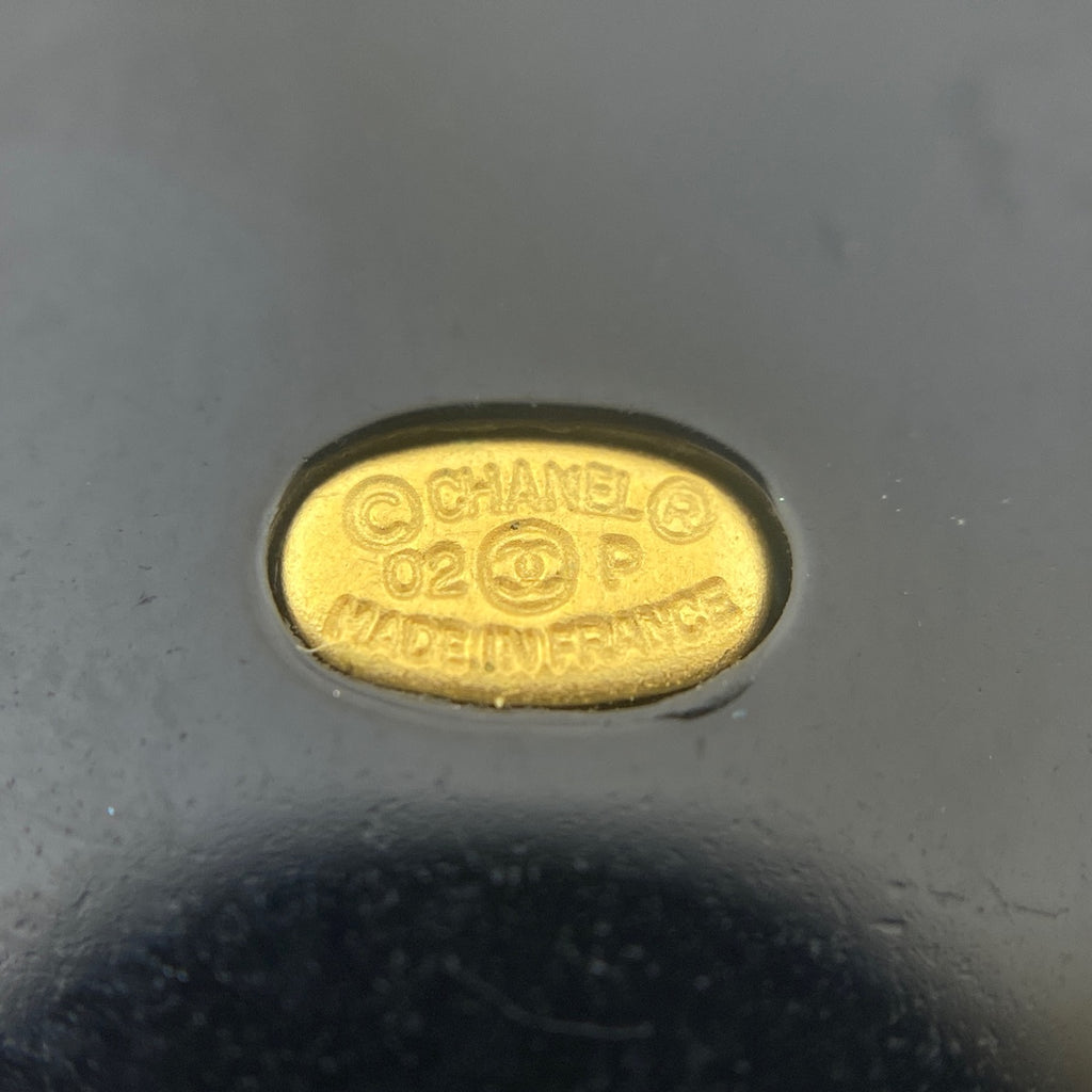 シャネル ココマーク ネックレス カメリア ネックレス GP ゴールド ブラック レディース 【中古】bracc