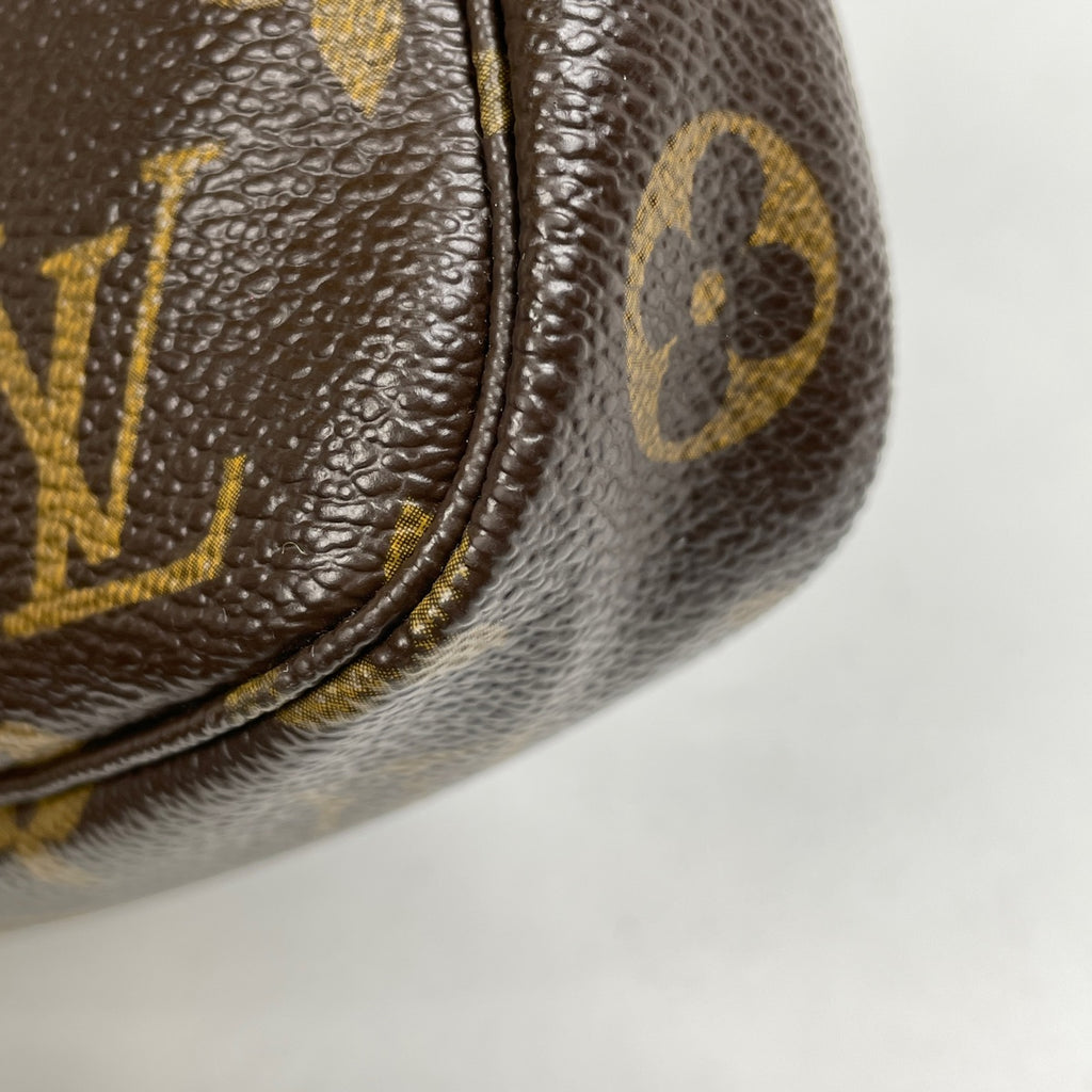 ルイ・ヴィトン ポシェット アクセソワール メイク コスメ アクセサリーポーチ モノグラム ブラウン M51980 レディース 【中古】brbag