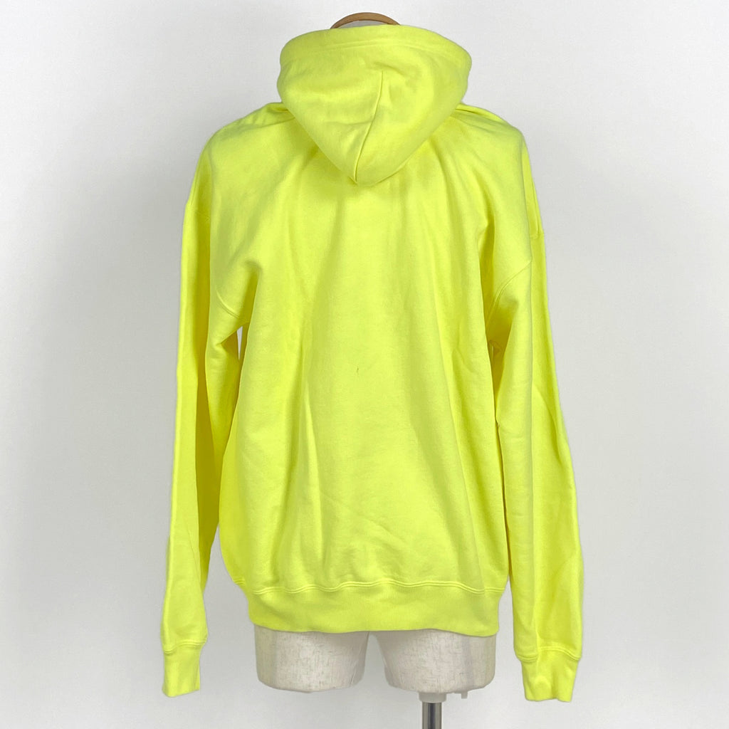 バレンシアガ ロゴ パーカー プルオーバー ネオンカラー トップス パーカー 綿 イエロー メンズ 【中古】brapp