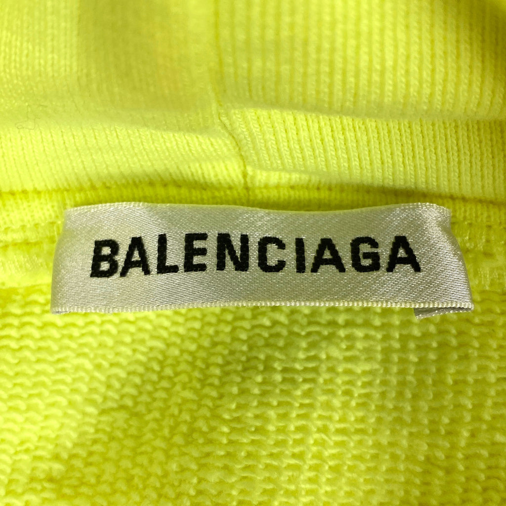 バレンシアガ ロゴ パーカー プルオーバー ネオンカラー トップス パーカー 綿 イエロー メンズ 【中古】brapp