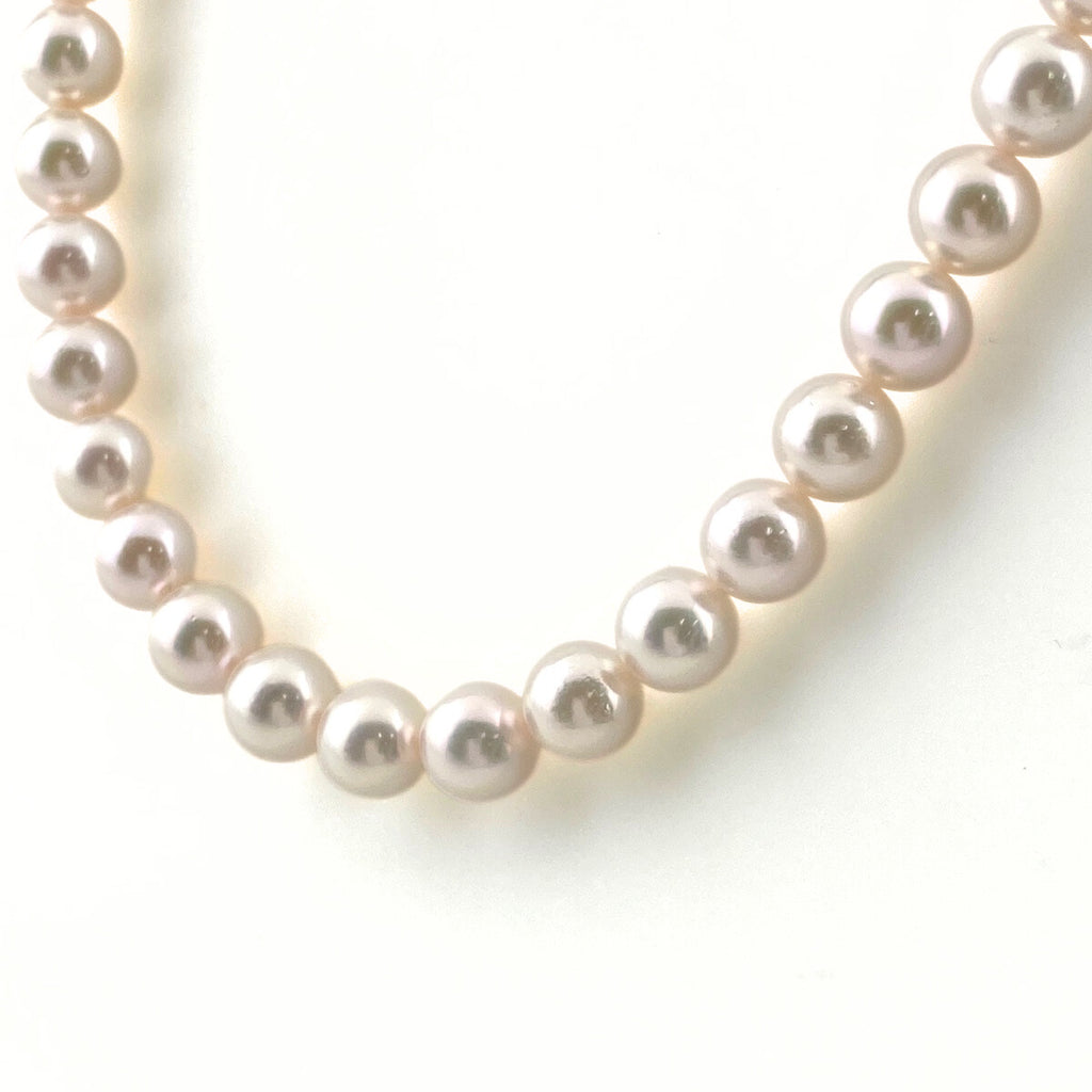 パール デザインネックレス シルバー 真珠 silver ネックレス SV パール レディース 【中古】nbjwl