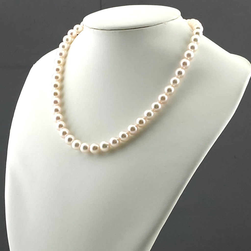 パール デザインネックレス シルバー 真珠 silver ネックレス SV パール レディース 【中古】nbjwl