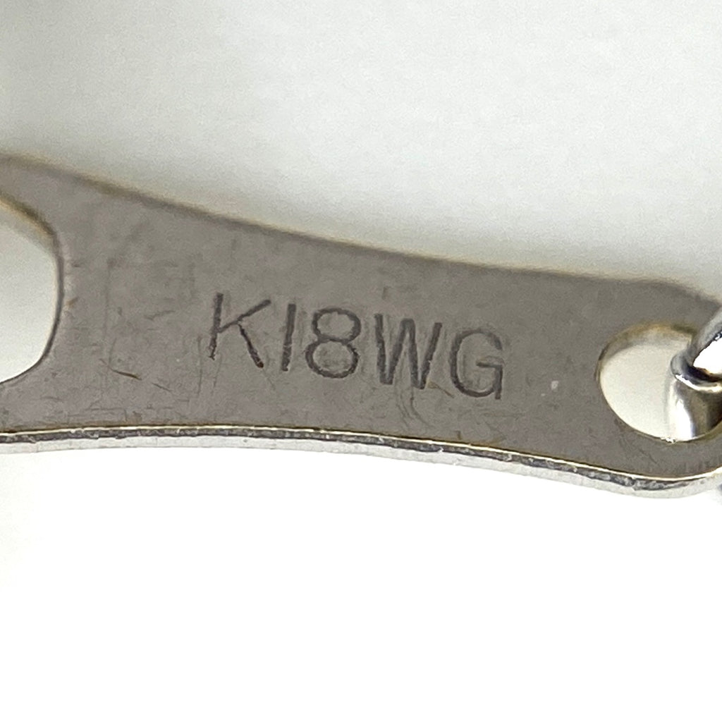 メレダイヤ デザインネックレス WG ホワイトゴールド ペンダント ネックレス K18 WG ダイヤモンド レディース 【中古】nbjwl