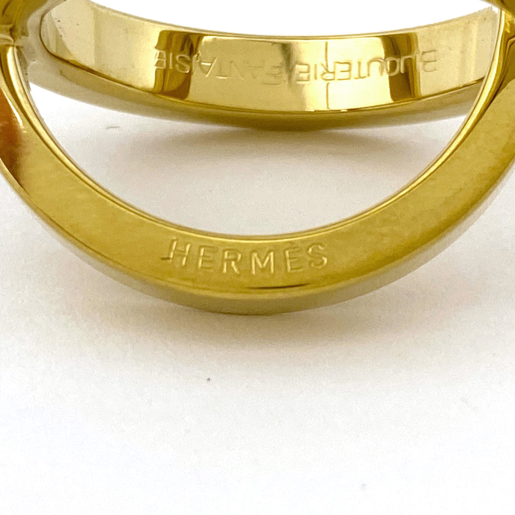 エルメス コスモス スカーフ留め スカーフホルダー スカーフリング GP ゴールド レディース 【中古】brbag