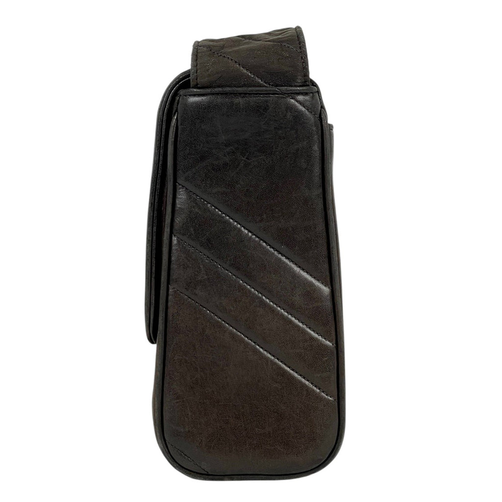 シャネル マドモアゼル ショルダーバッグ ココマーク ショルダーバッグ レザー ブラック レディース 【中古】brbag