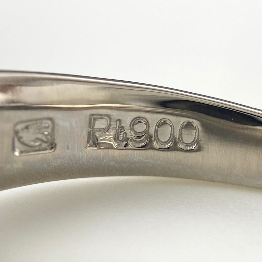 メレダイヤ デザインリング プラチナ 指輪 リング 11号 Pt900 ダイヤモンド レディース 【中古】nbjwl