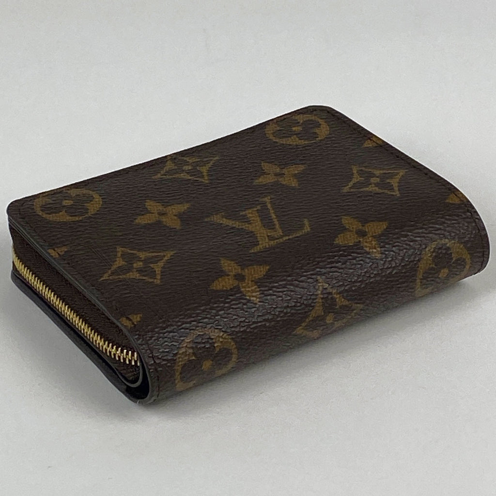 ルイ・ヴィトン ポルトフォイユ ルー 小銭入れ 札入れ ラウンドファスナー 二つ折り財布 モノグラム ブラウン M81461 レディース 【中古】brbag