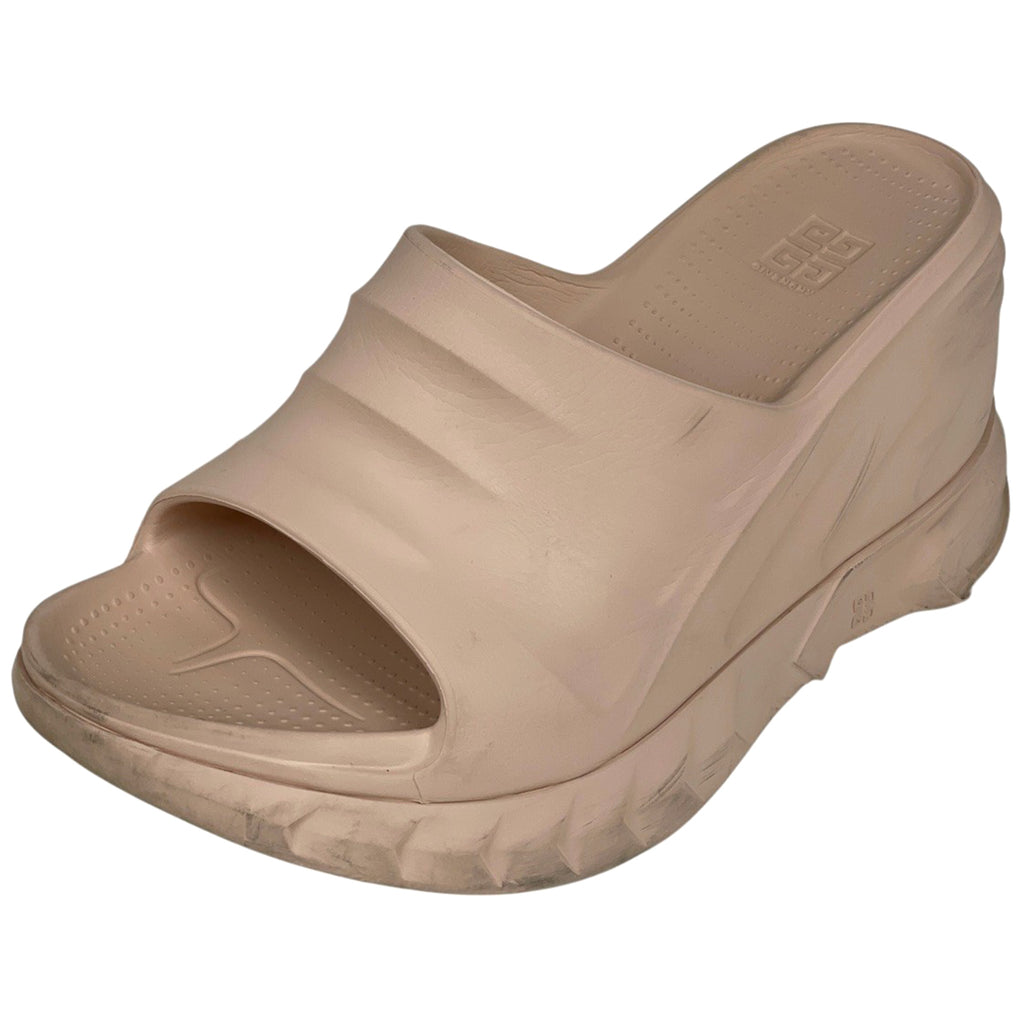 ジバンシィ マシュマロ ウェッジ サンダル 厚底 メンズ 靴 サンダル ラバー ピンクベージュ レディース 【中古】brapp